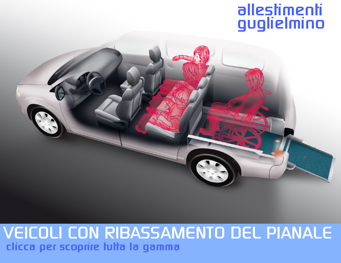 Veicoli con pianale ribassato per trasporto disabili